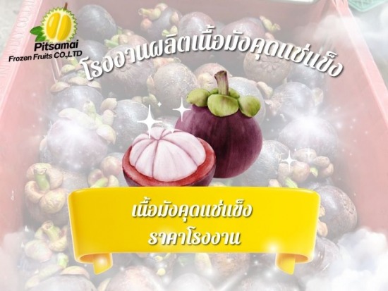 โรงงานผลิตเนื้อมังคุดแช่แข็ง 